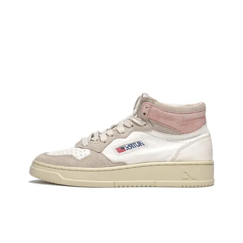 AUTRY Скейтборд Кроссовки Женские Белые Коричневые Розовые