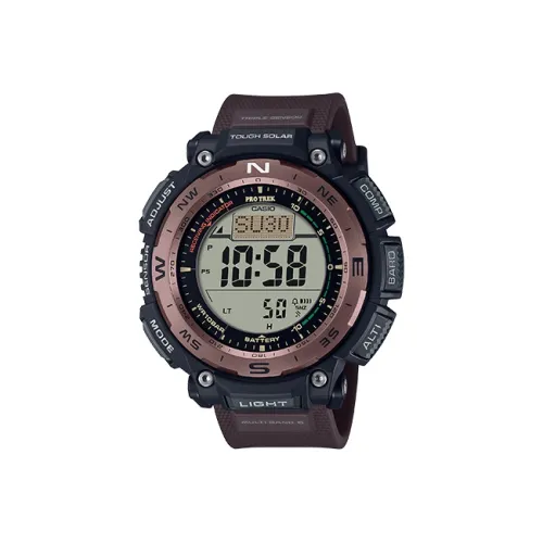 CASIO PRO TREK Collection Кварцевый механизм Смола Ремешок Часы Мужские Циферблат Серый PRW 3400Y 5PR