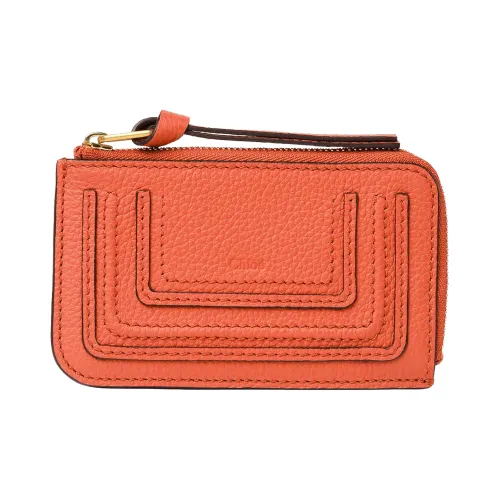 Chloe Marcie Телячья кожа с текстурой Кошелек Маленький Женский Апельсин