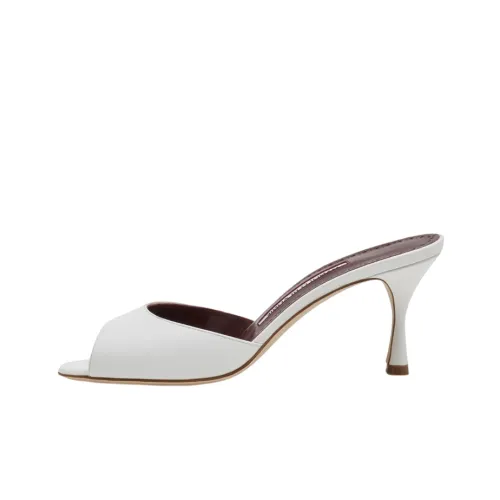 MANOLO BLAHNIK Слипоны Женские Белые