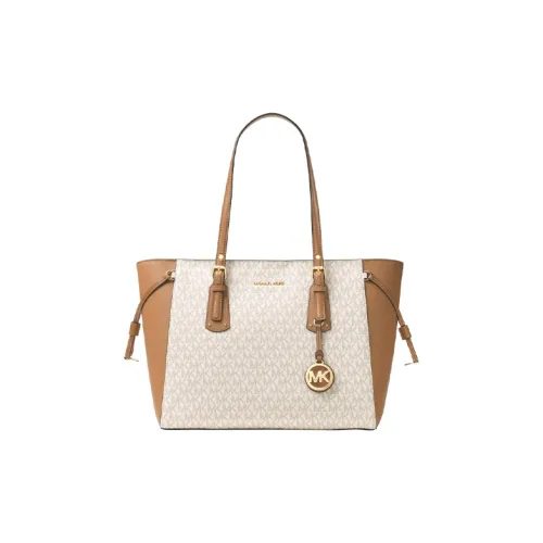 MICHAEL KORS Voyager Кожа Тоут Одно плечо Сумка Средний Женский Желудево-коричневый