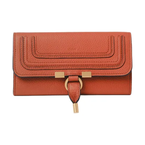 Chloe Marcie Телячья кожа с текстурой Кошелек Женский Оранжевый