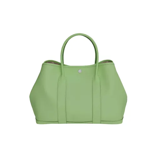 HERMES Garden Party Epsom Телячья кожа Сад Сумка Женские 3i Vert Criquet Авокадо-зеленый