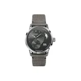 Темно-серый циферблат часов