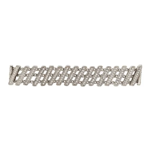 SAINT LAURENT Brass Bracelets Серебряный Женские