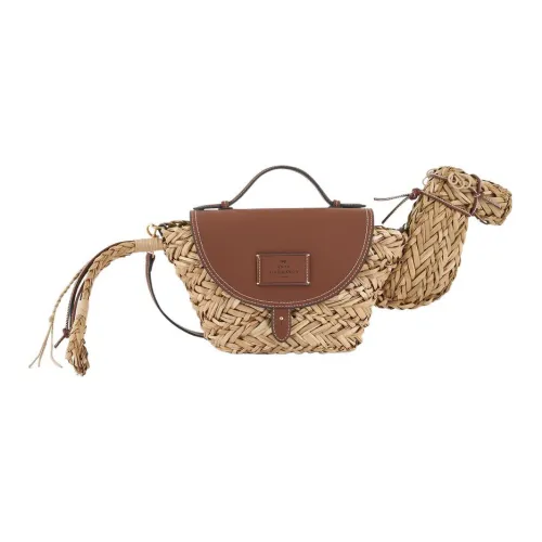 Anya Hindmarch Корзина из соломы Сумка через плечо Сумка Женская Коричневый