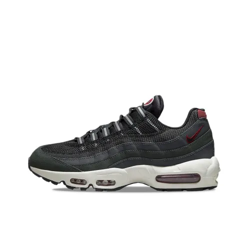 Nike Air Max 95 Low Топ Марафон Беговые кроссовки Мужской Черный Красный