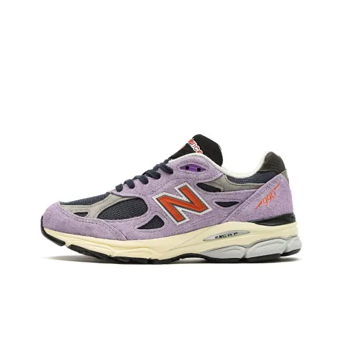 New Balance NB 990 V3 Low Топ Повседневный Городской Коммутирование Беговые кроссовки Unisex Light Фиолетовый Сделано в США