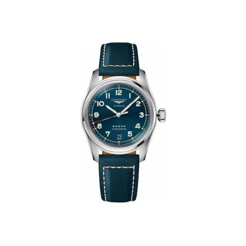 LONGINES Spirit Collection Автоматический Механический Механизм Женские Часы 37 мм Синий Циферблат Корпус из Нержавеющей Стали