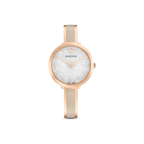 Swarovski CRYSTALLINEUptown Часы Кварцевый механизм Ремешок из нержавеющей стали Серебристый циферблат Женские