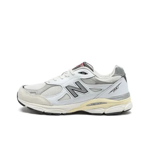 New Balance NB 990 V3 Low Топ Повседневный Городской Коммутирование Беговые кроссовки Унисекс Белый Сделано в США