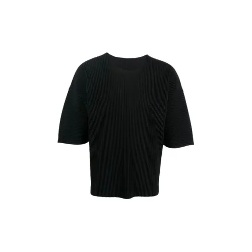 Homme Plissé Issey Miyake Рубашка Мужская Черная