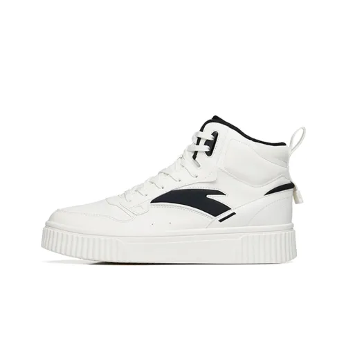 ANTA Life Collection противоскользящие высокие кроссовки для скейтбординга мужские белые черные