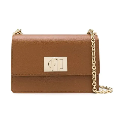 Furla 1927 Collection Сумка через плечо из кожи женская коричневая