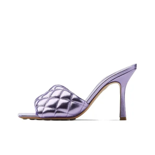 Bottega Veneta Утепленные слипоны женские фиолетовые