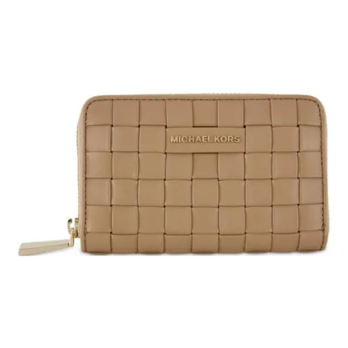 MICHAEL KORS Jet Set Кожа Кошелек Держатель для карт Клатч Средний Женский CAMEL