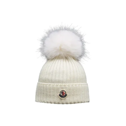 Moncler Шерстяные Шапки Белый Детский