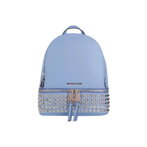 MICHAEL KORS Rhea Zip Кожа Рюкзак Средний Женский Haze Синий