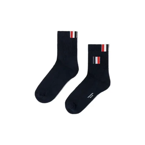 THOM BROWNE 1 шт Темно-синий Женские Носки MID до икры