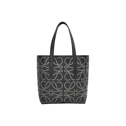 LOEWE Классический Коровья Кожа Тоут Сумка Сумка для покупок Сумка Мужская Черная