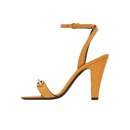 SAINT LAURENT LEMAYON One Ремешок Сандалии Женские Желтые