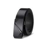 Черный с серебряной пряжкой