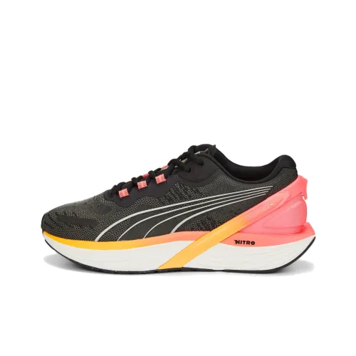 PUMA Run XX Nitro WNS Low Топ Беговые кроссовки Женские Серый Розовый