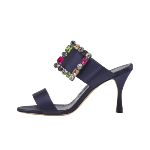 MANOLO BLAHNIK Слипоны Женские Морской Синий