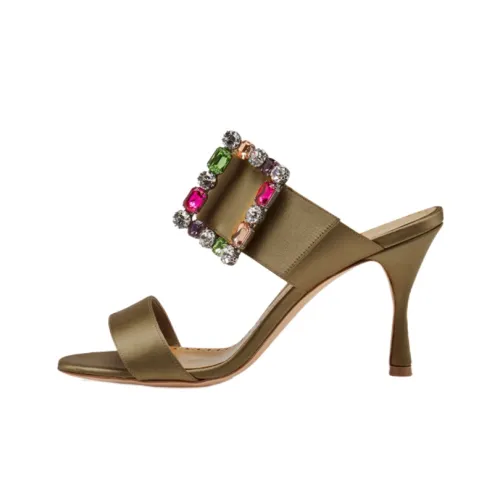 MANOLO BLAHNIK Слипоны Женские Умбра