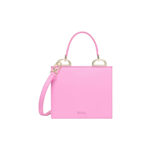 Furla Linea Futura Переработанный Roxy Кожа Effect Ткань Одно Плечо Сумка Мини Женская Розовая