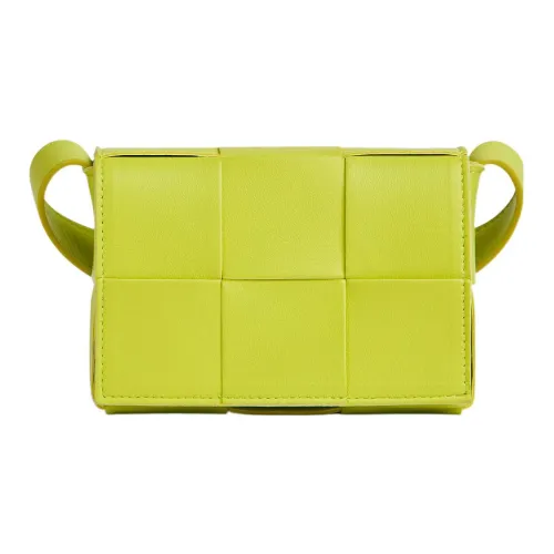 Bottega Veneta Cassette Овчина Тофу Сумка через плечо Мини Женская Киви Зеленый