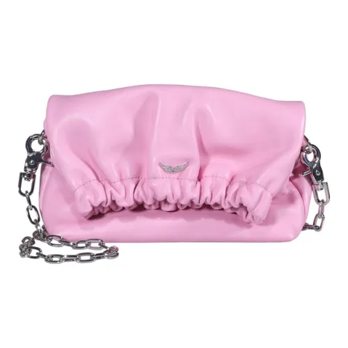 Zadig Voltaire Телячья кожа Сумка через плечо Женская Розовая