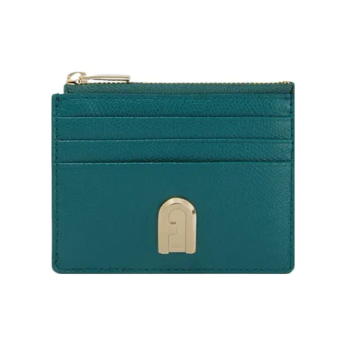 Furla 1927 Collection Текстурированный кожаный кошелек для монет держатель для карт маленький женский яшма