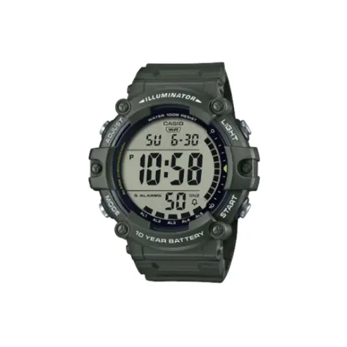 CASIO YOUTH Collection Циферблат Цифровые Кварцевый механизм Смольный ремешок Часы Мужские часы