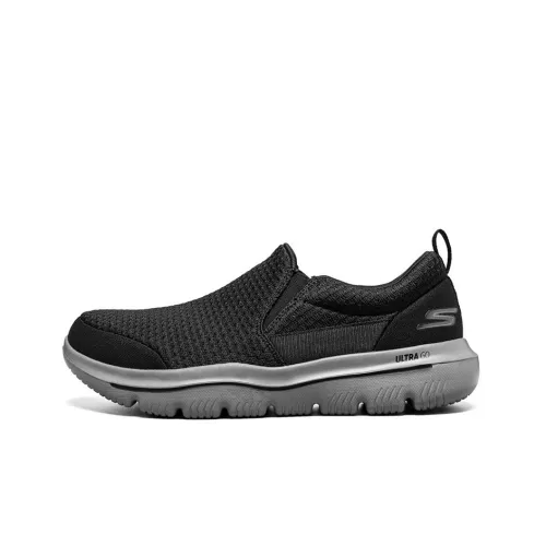 Skechers GO WALK Collection Низкий топ Повседневная обувь Мужская Черный Серый