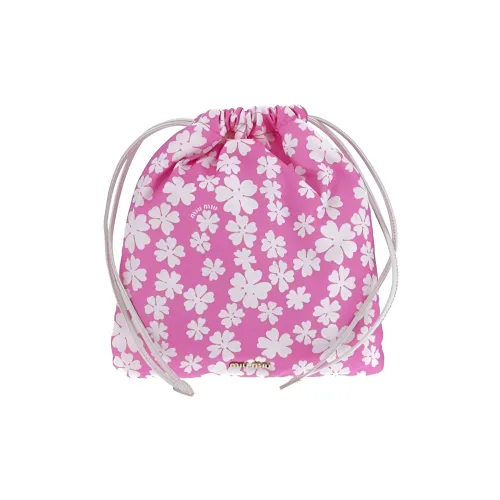 MIU MIU Нейлон Косметичка Женская Розовая