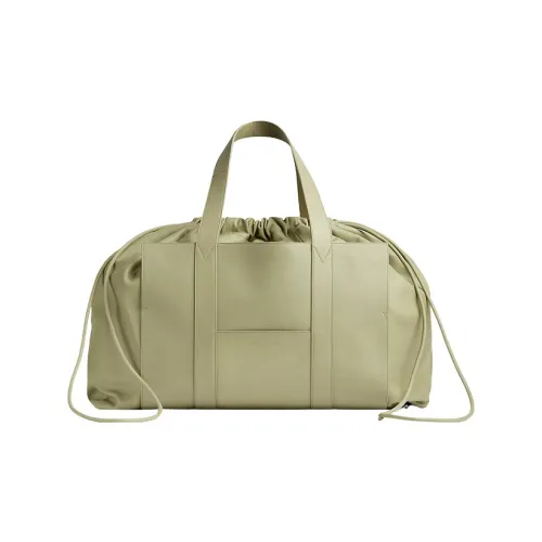 Bottega Veneta Roll Up Sheepskin Tote Shopping Bag Men's Lime Gray