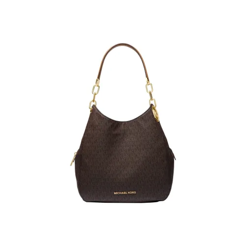 MICHAEL KORS MK Lillie Холст Тоут Сумка Сумка для покупок Сумка через плечо Сумка Большая Женская Коричневая