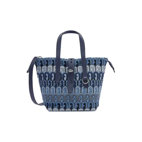 Furla Net Collection Этнический стиль Жаккардовая ткань с рельефной телячьей кожей