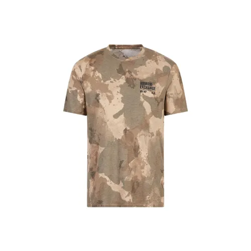 ARMANI EXCHANGEAE T Рубашка Мужская Камуфляж Желтый