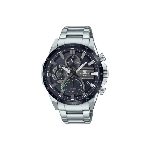 CASIO EDIFICE Солнечный кварцевый механизм нержавеющая сталь ремешок мужские часы черный циферблат