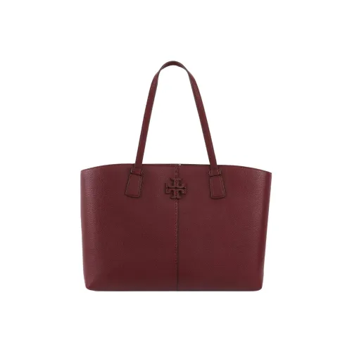 TORY BURCH McGraw Кожа Тоут Сумка Сумка для покупок Сумка на плечо Сумка Женская Бургунди