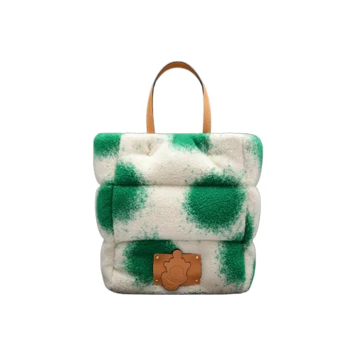 Moncler Шерсть Тоут Сумка Сумка для покупок Сумка Обычный Women's White Зеленый