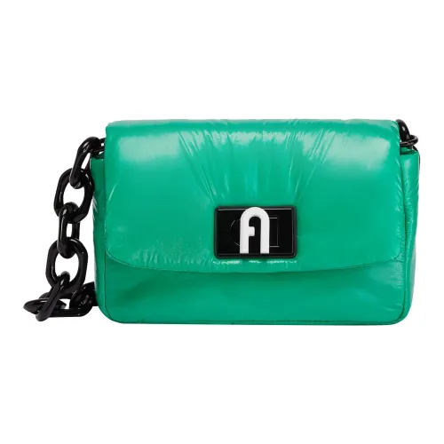 Furla 1927 Collection Soft Ткань Сумка через плечо Сумка на плечо Женская Зеленая