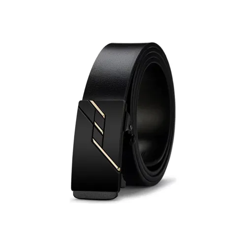 ALIEN BANG Мужской ремень из настоящей кожи универсальный с автоматической застежкой для мужчин