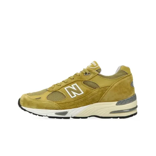 New Balance NB 991 Low Топ Повседневные Беговые Кроссовки Мужские Зеленые