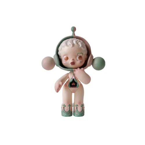 POP MART Skullpanda Малыш Парк развлечений Enchanted Зеркальце Модные фигурки 12,5 см