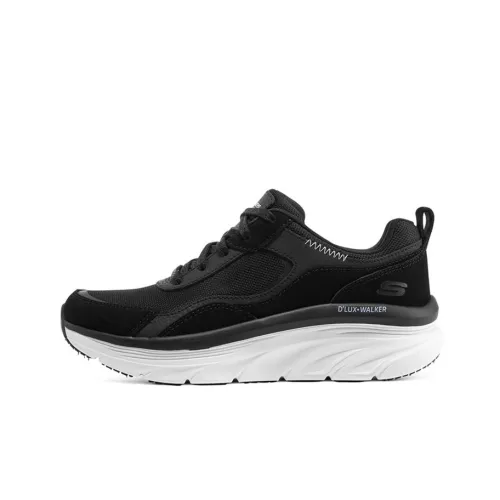Skechers D'lux Walker Low Топ Кэжуал Женский Черный Белый