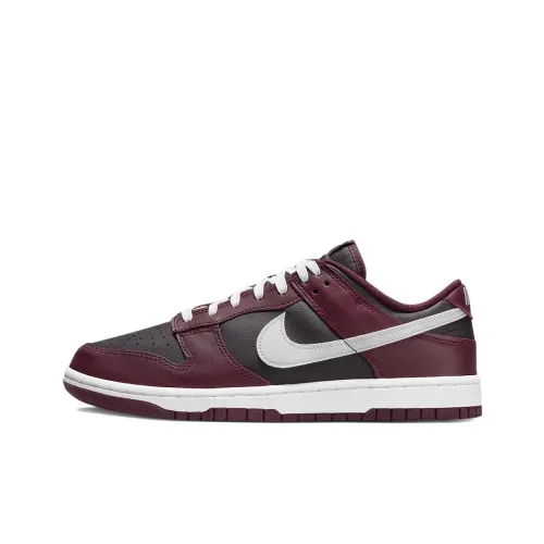 Nike Dunk Low Топ Скейтборд Кроссовки Мужские Красный Черный