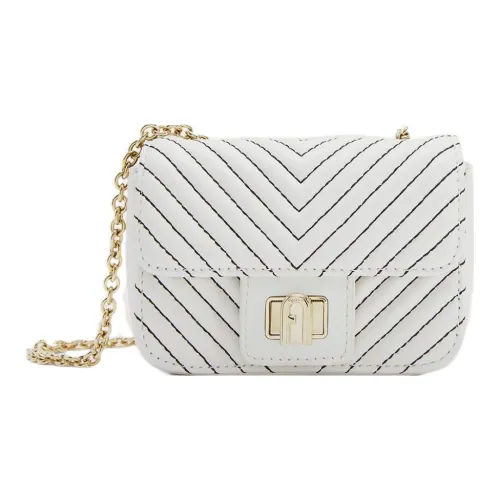 Furla Pop Star Nappa Lambskin Одно Плечо Клатч Мини Women's White